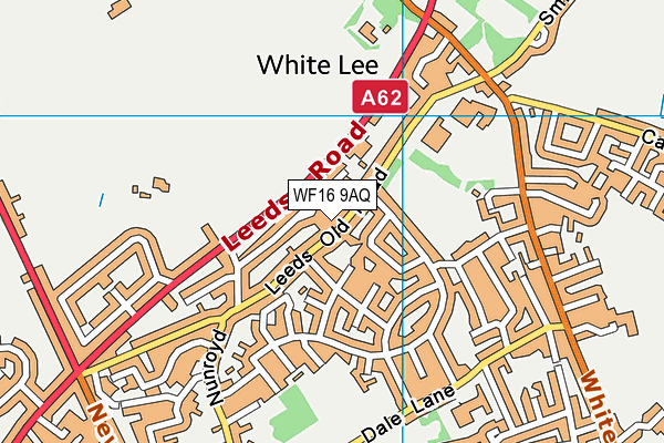 WF16 9AQ map - OS VectorMap District (Ordnance Survey) WF16 9AQ map - OS VectorMap District (Ordnance Survey)
