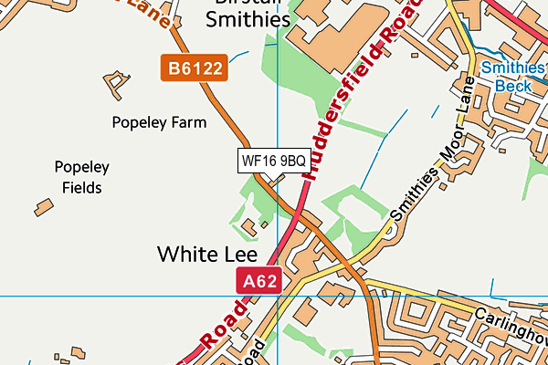 WF16 9BQ map - OS VectorMap District (Ordnance Survey) WF16 9BQ map - OS VectorMap District (Ordnance Survey)