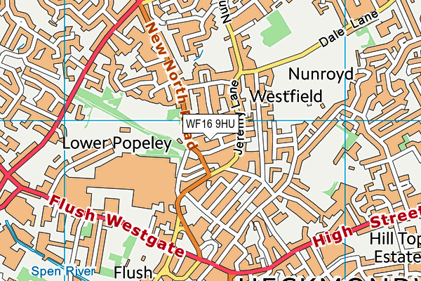 WF16 9HU map - OS VectorMap District (Ordnance Survey) WF16 9HU map - OS VectorMap District (Ordnance Survey)