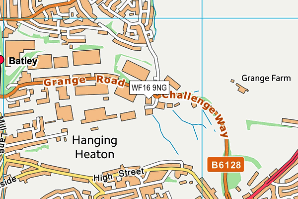 WF16 9NG map - OS VectorMap District (Ordnance Survey) WF16 9NG map - OS VectorMap District (Ordnance Survey)