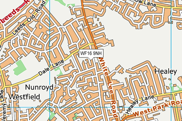 WF16 9NH map - OS VectorMap District (Ordnance Survey) WF16 9NH map - OS VectorMap District (Ordnance Survey)