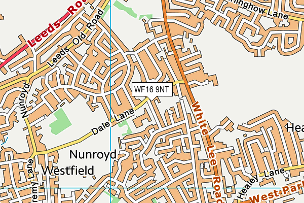 WF16 9NT map - OS VectorMap District (Ordnance Survey) WF16 9NT map - OS VectorMap District (Ordnance Survey)