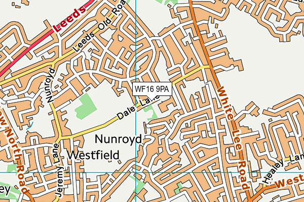 WF16 9PA map - OS VectorMap District (Ordnance Survey) WF16 9PA map - OS VectorMap District (Ordnance Survey)