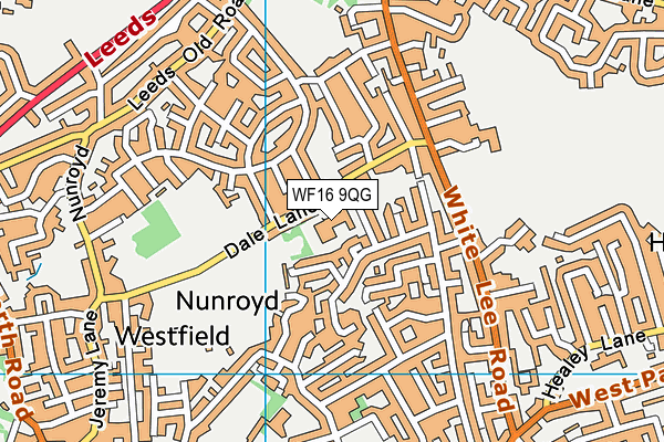 WF16 9QG map - OS VectorMap District (Ordnance Survey) WF16 9QG map - OS VectorMap District (Ordnance Survey)