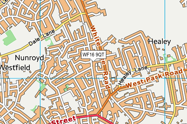 WF16 9QT map - OS VectorMap District (Ordnance Survey) WF16 9QT map - OS VectorMap District (Ordnance Survey)