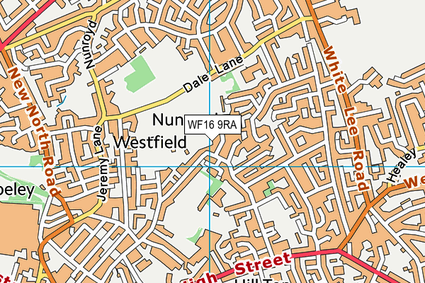 WF16 9RA map - OS VectorMap District (Ordnance Survey) WF16 9RA map - OS VectorMap District (Ordnance Survey)