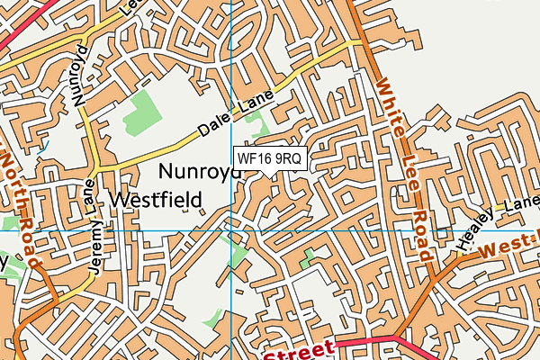 WF16 9RQ map - OS VectorMap District (Ordnance Survey) WF16 9RQ map - OS VectorMap District (Ordnance Survey)