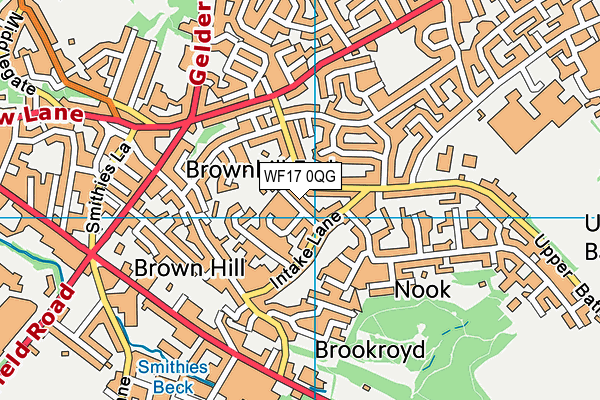 WF17 0QG map - OS VectorMap District (Ordnance Survey) WF17 0QG map - OS VectorMap District (Ordnance Survey)
