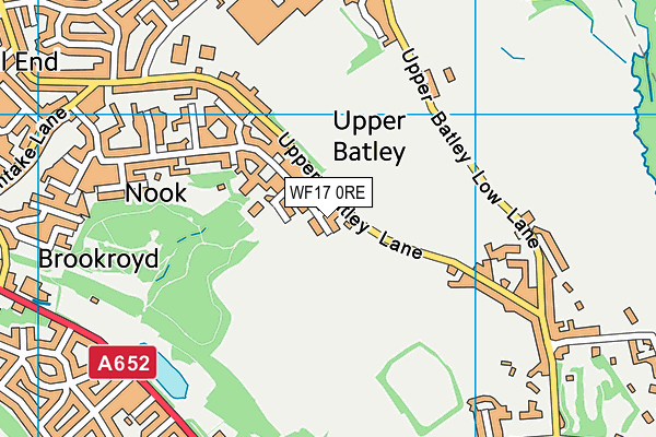 WF17 0RE map - OS VectorMap District (Ordnance Survey) WF17 0RE map - OS VectorMap District (Ordnance Survey)