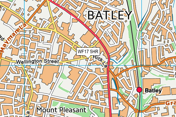WF17 5HR map - OS VectorMap District (Ordnance Survey) WF17 5HR map - OS VectorMap District (Ordnance Survey)