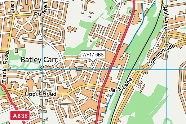 WF17 6BS map - OS VectorMap District (Ordnance Survey) WF17 6BS map - OS VectorMap District (Ordnance Survey)