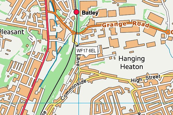 WF17 6EL map - OS VectorMap District (Ordnance Survey) WF17 6EL map - OS VectorMap District (Ordnance Survey)