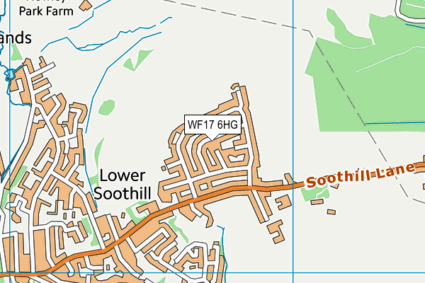 WF17 6HG map - OS VectorMap District (Ordnance Survey) WF17 6HG map - OS VectorMap District (Ordnance Survey)