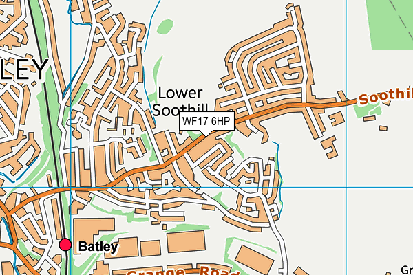 WF17 6HP map - OS VectorMap District (Ordnance Survey) WF17 6HP map - OS VectorMap District (Ordnance Survey)