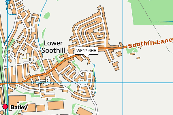 WF17 6HR map - OS VectorMap District (Ordnance Survey) WF17 6HR map - OS VectorMap District (Ordnance Survey)