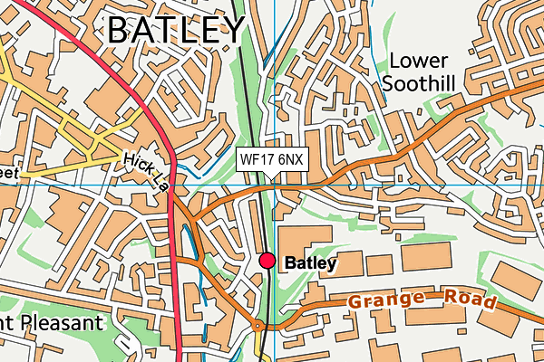 WF17 6NX map - OS VectorMap District (Ordnance Survey) WF17 6NX map - OS VectorMap District (Ordnance Survey)