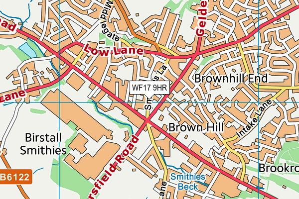 WF17 9HR map - OS VectorMap District (Ordnance Survey) WF17 9HR map - OS VectorMap District (Ordnance Survey)
