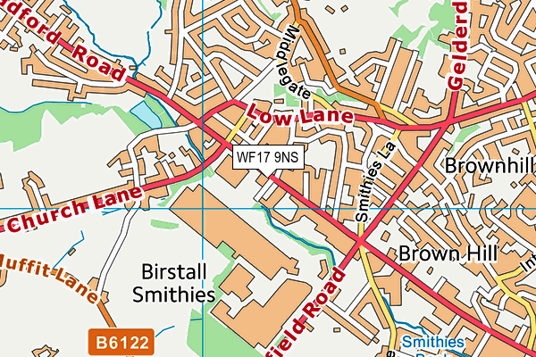 WF17 9NS map - OS VectorMap District (Ordnance Survey) WF17 9NS map - OS VectorMap District (Ordnance Survey)