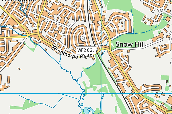 WF2 0GJ map - OS VectorMap District (Ordnance Survey) WF2 0GJ map - OS VectorMap District (Ordnance Survey)