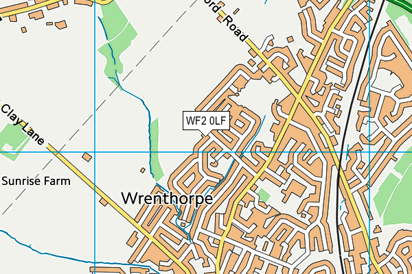 WF2 0LF map - OS VectorMap District (Ordnance Survey) WF2 0LF map - OS VectorMap District (Ordnance Survey)