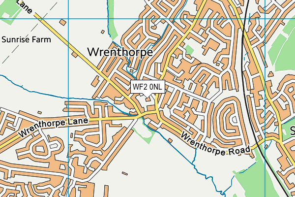 WF2 0NL map - OS VectorMap District (Ordnance Survey) WF2 0NL map - OS VectorMap District (Ordnance Survey)