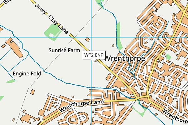 WF2 0NP map - OS VectorMap District (Ordnance Survey) WF2 0NP map - OS VectorMap District (Ordnance Survey)