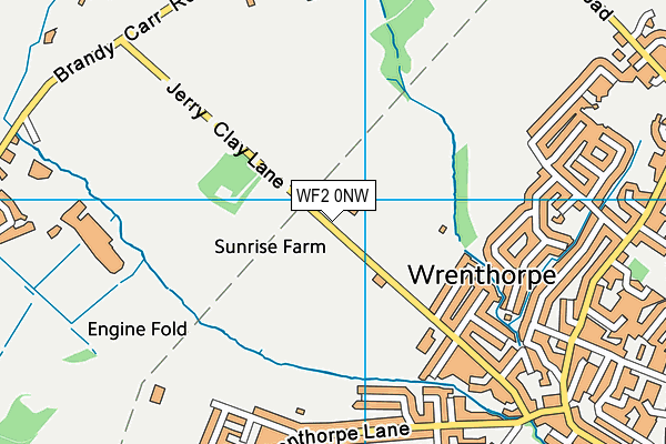 WF2 0NW map - OS VectorMap District (Ordnance Survey) WF2 0NW map - OS VectorMap District (Ordnance Survey)