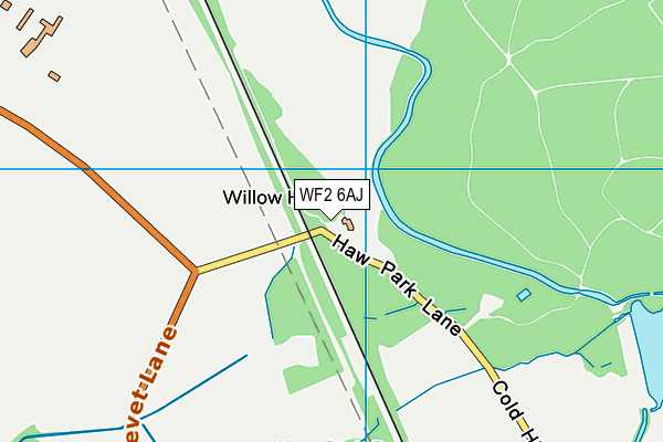 WF2 6AJ map - OS VectorMap District (Ordnance Survey) WF2 6AJ map - OS VectorMap District (Ordnance Survey)