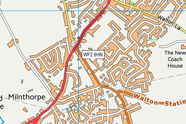 WF2 6HN map - OS VectorMap District (Ordnance Survey) WF2 6HN map - OS VectorMap District (Ordnance Survey)