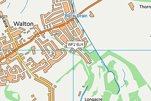 WF2 6LH map - OS VectorMap District (Ordnance Survey) WF2 6LH map - OS VectorMap District (Ordnance Survey)