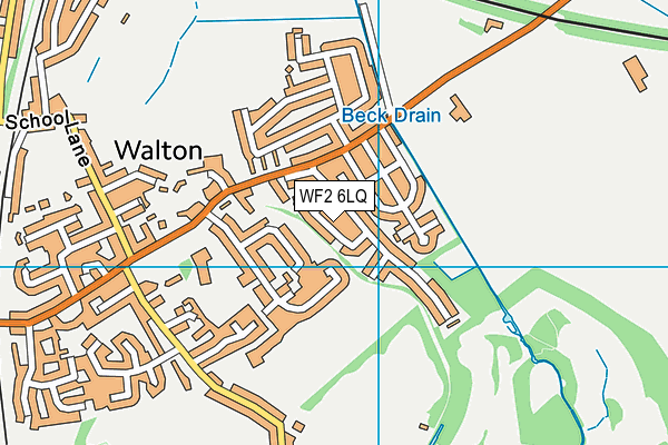 WF2 6LQ map - OS VectorMap District (Ordnance Survey) WF2 6LQ map - OS VectorMap District (Ordnance Survey)