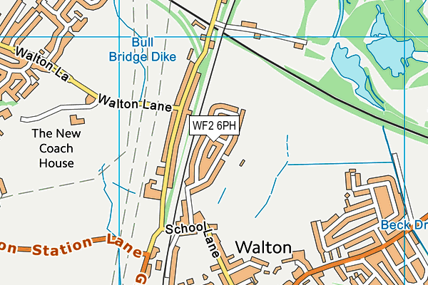 WF2 6PH map - OS VectorMap District (Ordnance Survey) WF2 6PH map - OS VectorMap District (Ordnance Survey)