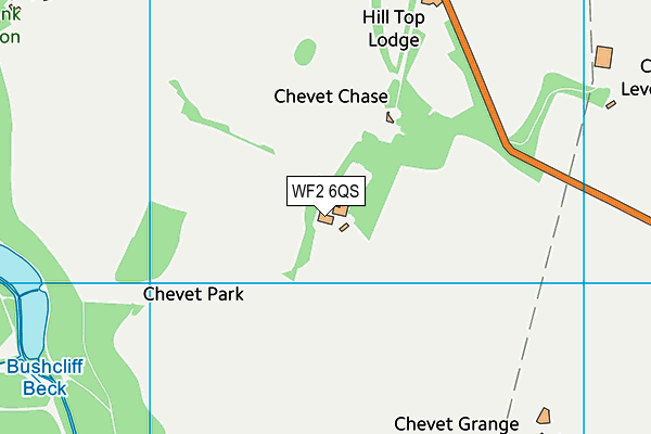 WF2 6QS map - OS VectorMap District (Ordnance Survey) WF2 6QS map - OS VectorMap District (Ordnance Survey)