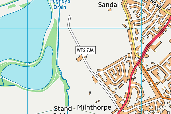 WF2 7JA map - OS VectorMap District (Ordnance Survey) WF2 7JA map - OS VectorMap District (Ordnance Survey)