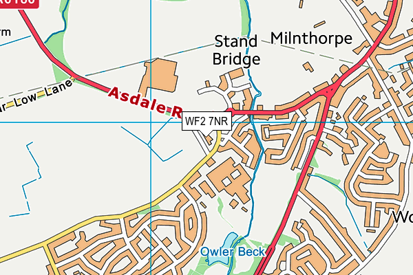 WF2 7NR map - OS VectorMap District (Ordnance Survey) WF2 7NR map - OS VectorMap District (Ordnance Survey)