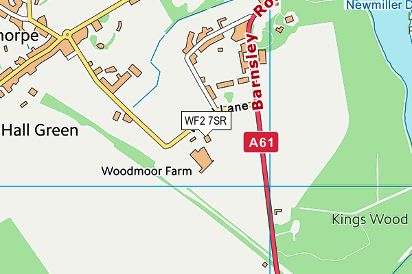 WF2 7SR map - OS VectorMap District (Ordnance Survey) WF2 7SR map - OS VectorMap District (Ordnance Survey)