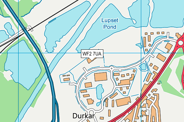 WF2 7UA map - OS VectorMap District (Ordnance Survey) WF2 7UA map - OS VectorMap District (Ordnance Survey)