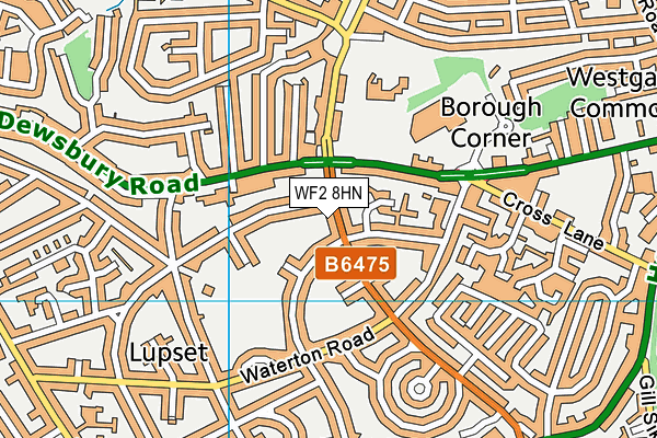 WF2 8HN map - OS VectorMap District (Ordnance Survey) WF2 8HN map - OS VectorMap District (Ordnance Survey)