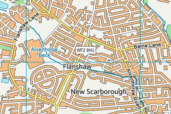 WF2 9HU map - OS VectorMap District (Ordnance Survey) WF2 9HU map - OS VectorMap District (Ordnance Survey)