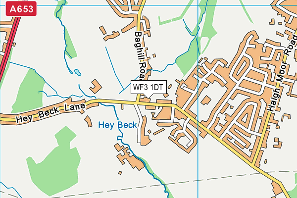 WF3 1DT map - OS VectorMap District (Ordnance Survey) WF3 1DT map - OS VectorMap District (Ordnance Survey)