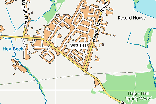 WF3 1HJ map - OS VectorMap District (Ordnance Survey) WF3 1HJ map - OS VectorMap District (Ordnance Survey)