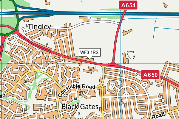 WF3 1RS map - OS VectorMap District (Ordnance Survey) WF3 1RS map - OS VectorMap District (Ordnance Survey)