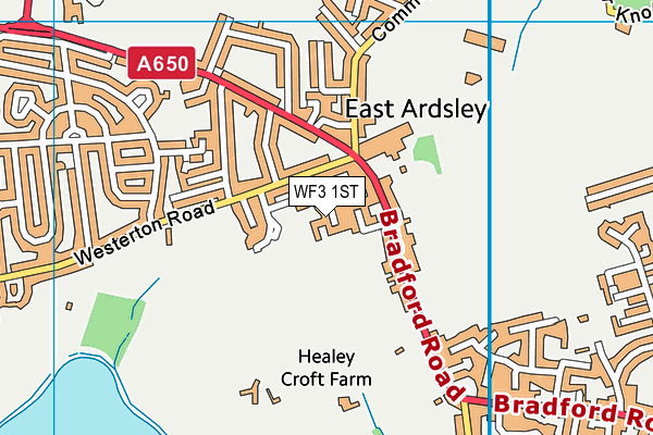 WF3 1ST map - OS VectorMap District (Ordnance Survey) WF3 1ST map - OS VectorMap District (Ordnance Survey)
