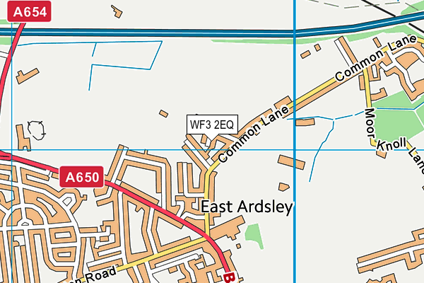 WF3 2EQ map - OS VectorMap District (Ordnance Survey) WF3 2EQ map - OS VectorMap District (Ordnance Survey)