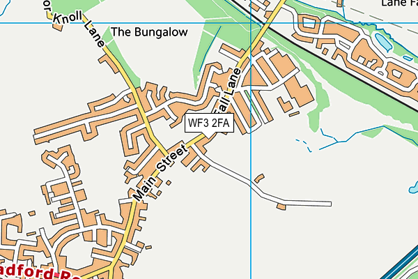 WF3 2FA map - OS VectorMap District (Ordnance Survey) WF3 2FA map - OS VectorMap District (Ordnance Survey)