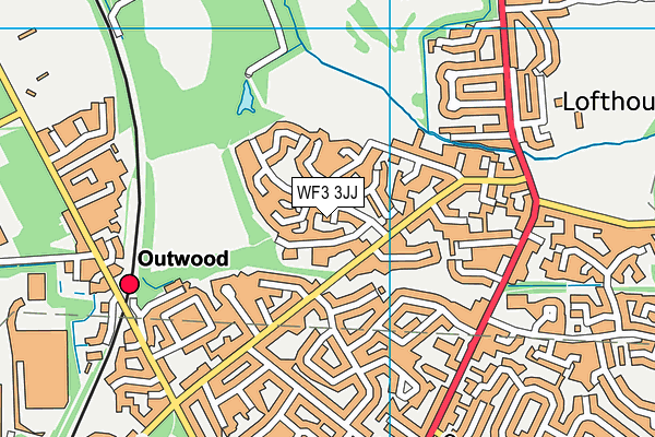 WF3 3JJ map - OS VectorMap District (Ordnance Survey) WF3 3JJ map - OS VectorMap District (Ordnance Survey)
