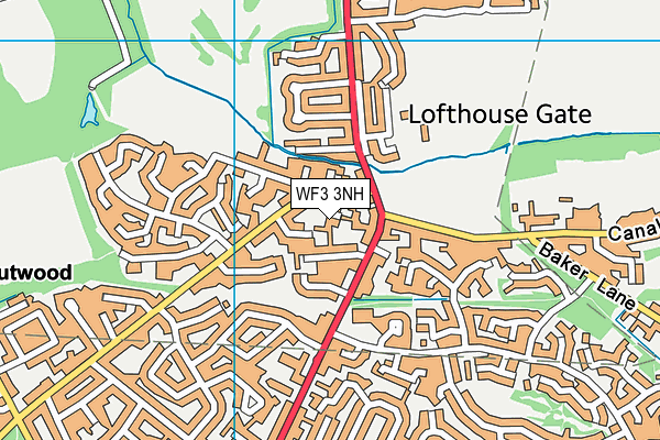 WF3 3NH map - OS VectorMap District (Ordnance Survey) WF3 3NH map - OS VectorMap District (Ordnance Survey)
