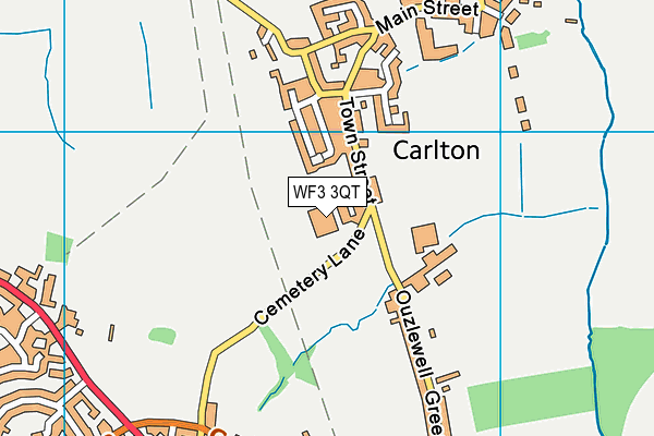 WF3 3QT map - OS VectorMap District (Ordnance Survey) WF3 3QT map - OS VectorMap District (Ordnance Survey)