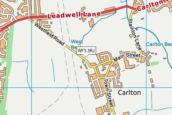 WF3 3RJ map - OS VectorMap District (Ordnance Survey) WF3 3RJ map - OS VectorMap District (Ordnance Survey)