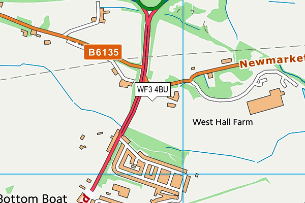 WF3 4BU map - OS VectorMap District (Ordnance Survey) WF3 4BU map - OS VectorMap District (Ordnance Survey)